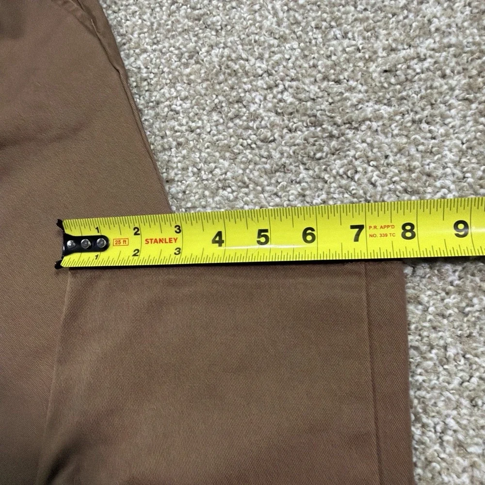 Golf Le Fleur Wang Brown Chino Pants Embroidered Size 34/30 Great Condition